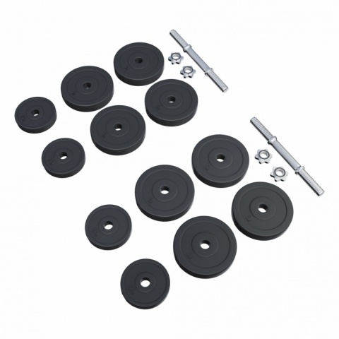 2x15 kg Zestaw Hantli Bitumicznych