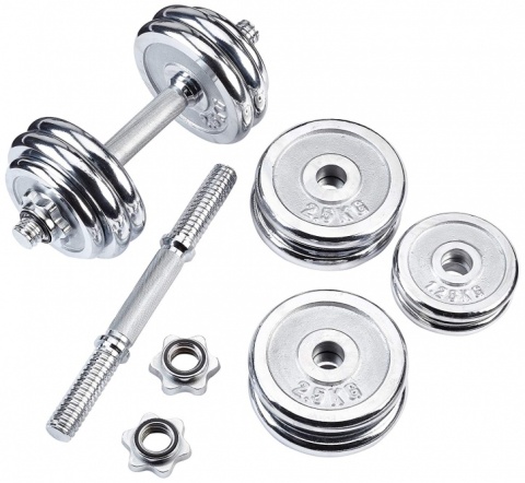 30KG ZESTAW HANTLI CHROMOWANYCH