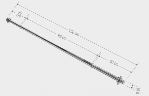 Gryf Gwiazdkowy 150cm Prosty