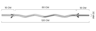 Gryf Zatrzaskowy 120cm Łamany