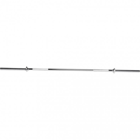 Gryf długi prosty 30mm 180cm z zaciskiem gwiazdowym srebrny
