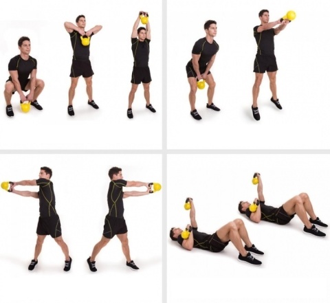 Kettlebell Winylowe kontrast 12kg
