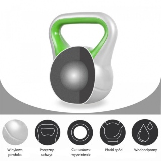 Kettlebell Winylowe kontrast 16kg