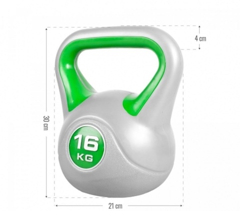 Kettlebell Winylowe kontrast 16kg