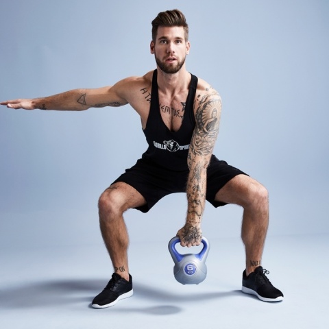Kettlebell Winylowe kontrast 6kg