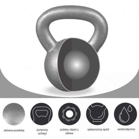 Kettlebell Żeliwo 4kg