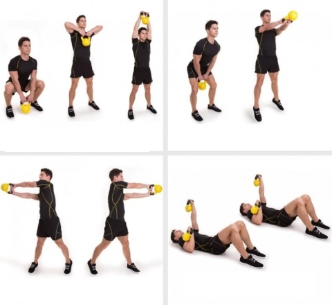 Kettlebell winylowy kolorowy 5kg