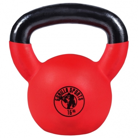 Kettlebell z gumową powłoką 16kg