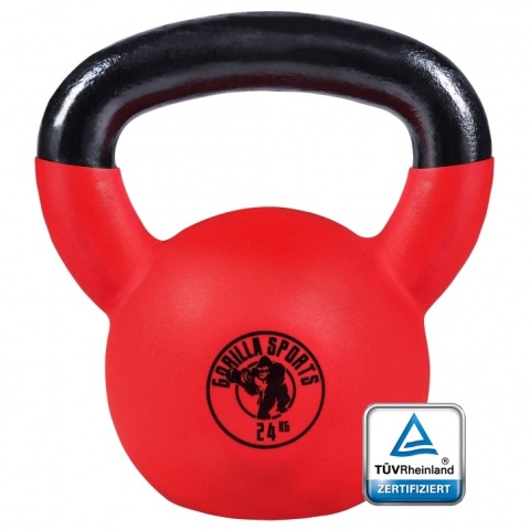 Kettlebell z gumową powłoką 24kg