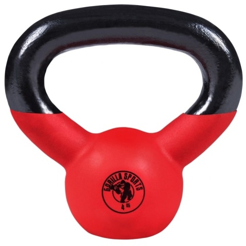 Kettlebell z gumową powłoką 4kg