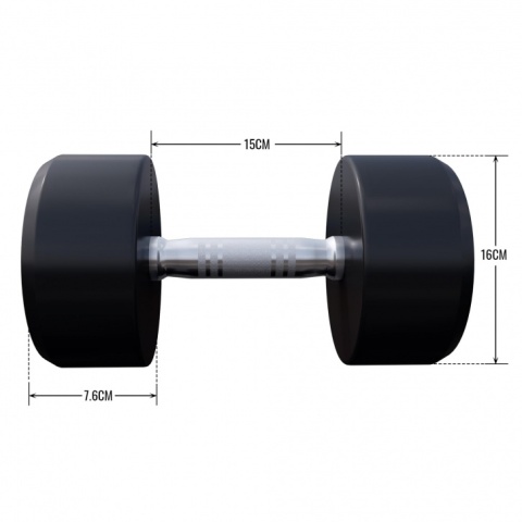 15 kg Hantla Stała Profesjonalna