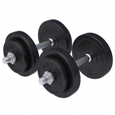 2x10 kg Zestaw Hantli Winylowych