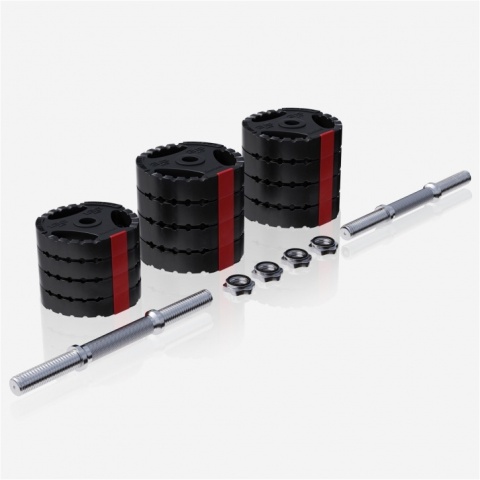 2x15 kg Zestaw Hantli Grip bitumiczny