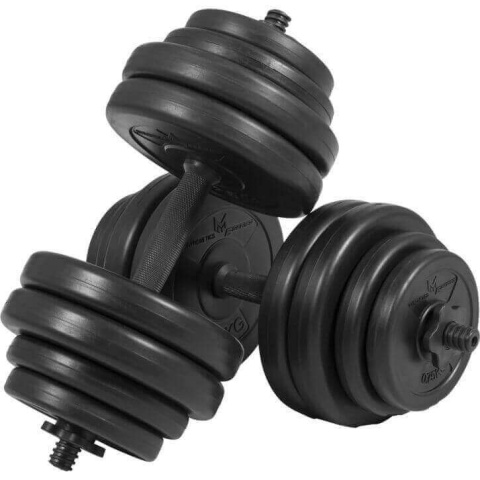 E-Series zestaw hantli 25mm winylowych krótkich 30kg