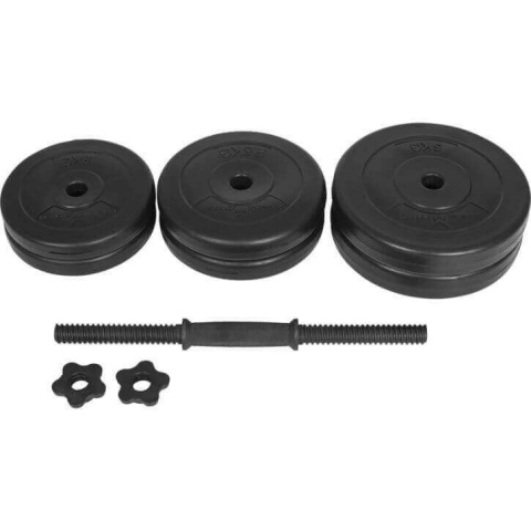 E-Series zestaw hantli krótkich 25mm winylowy 20kg
