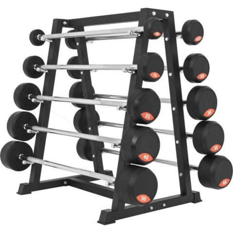 Stojak na sztangi gumowane