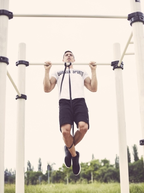 Guma oporowa do ćwiczeń Power Band 4 - 27 kg (niebieska)