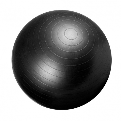 Piłka gimnastyczna czarna 75cm