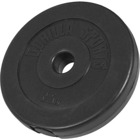 Zestaw 4 x 5 kg, 2 x 2.5 kg, 2 x 1.25 kg obciążęnia bitumiczne 30mm