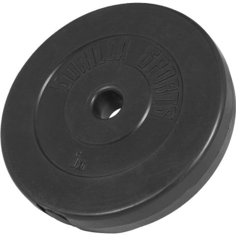 Zestaw 4 x 5 kg, 2 x 2.5 kg, 2 x 1.25 kg obciążęnia bitumiczne 30mm