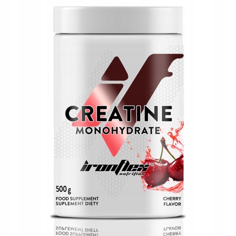 IronFlex Kreatyna monohydrat Wiśnia 500g