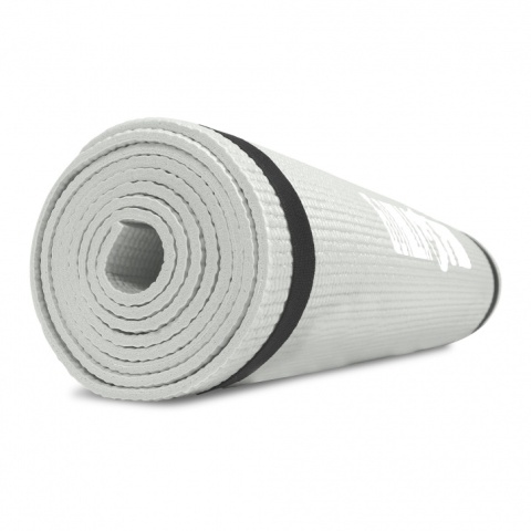 Mata do jogi PVC Gorilla Sports chłodna szarość