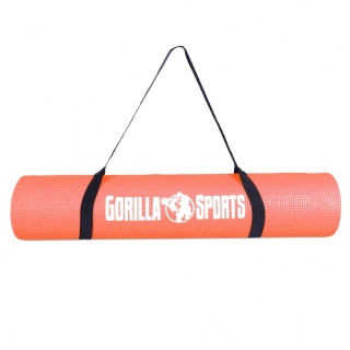 Mata do jogi PVC Gorilla Sports koralowa czerwień