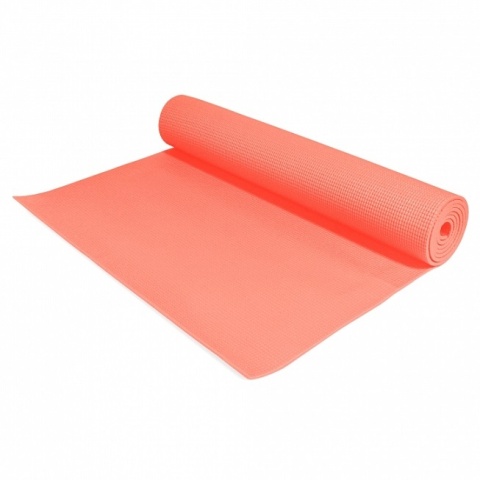 Mata do jogi PVC Gorilla Sports koralowa czerwień