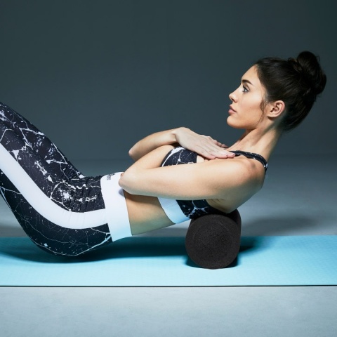 Roller do pilatesu 60x15 cm Gorilla Sports czarny
