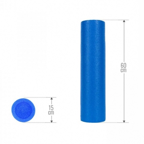 Roller do pilatesu 60x15 cm Gorilla Sports granatowy